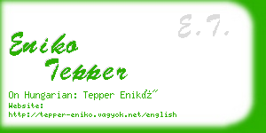 eniko tepper business card